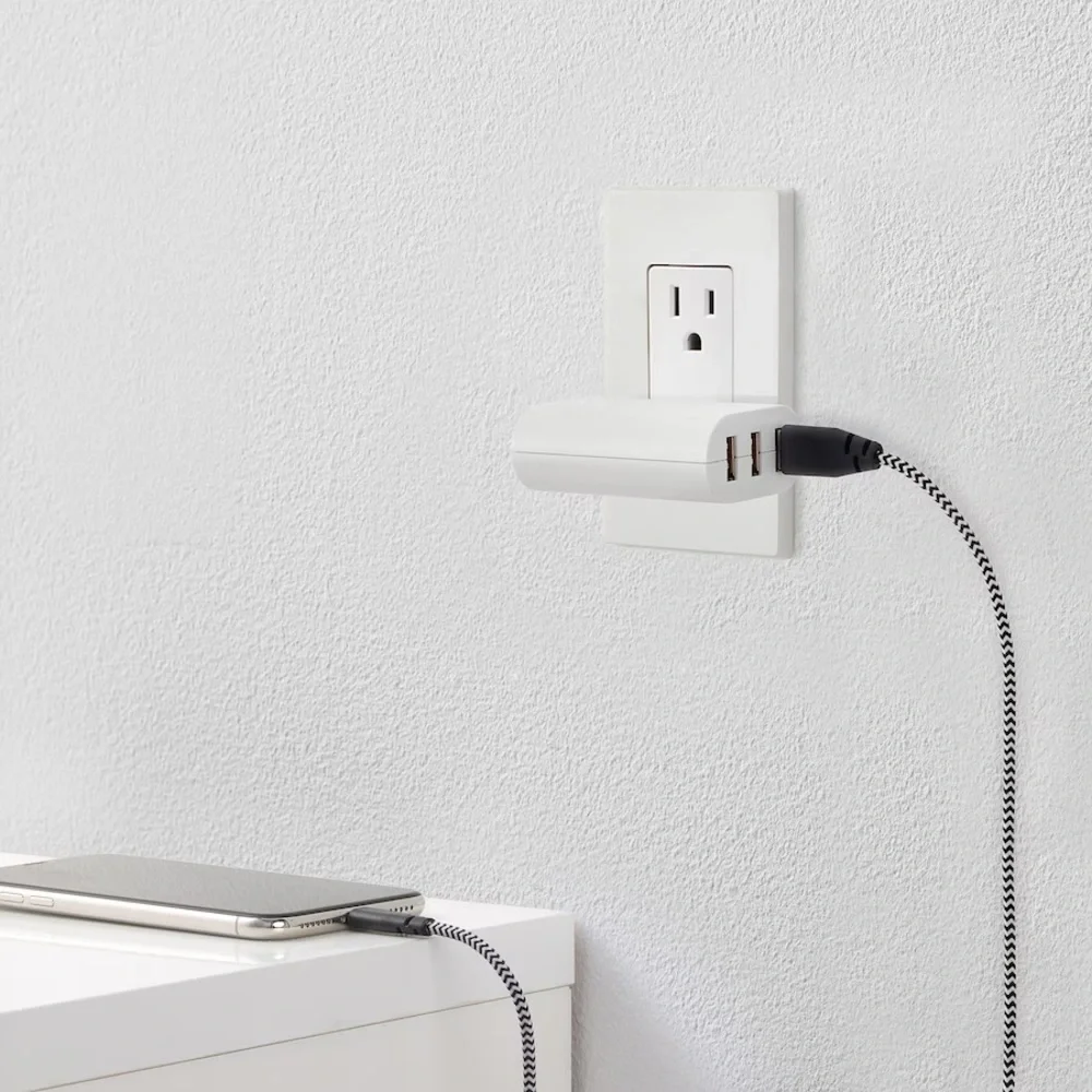 Ikea KOPPLA 3-port USB charger, white, 17W, BRAND NEW